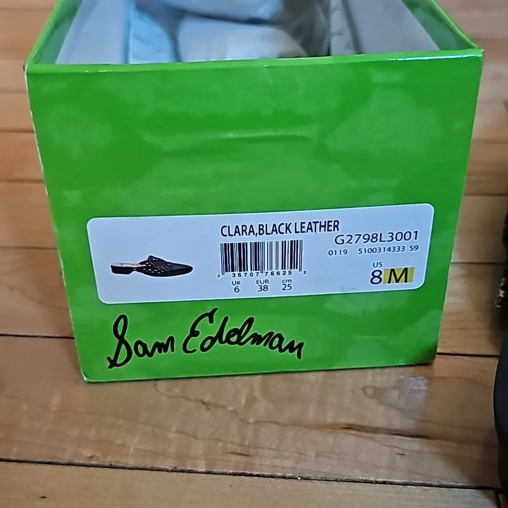 Sam Edelman clara black leather woven mules - Picture 7 of 7